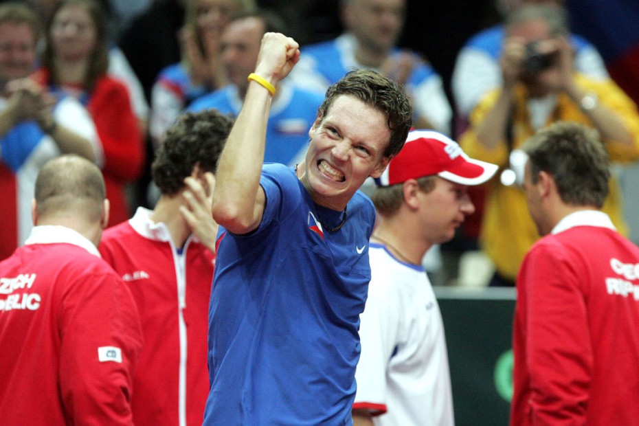 Ostrava - Davis Cup, tenis, Tomas Berdych
Foto: MAFA - Adolf Horsinka